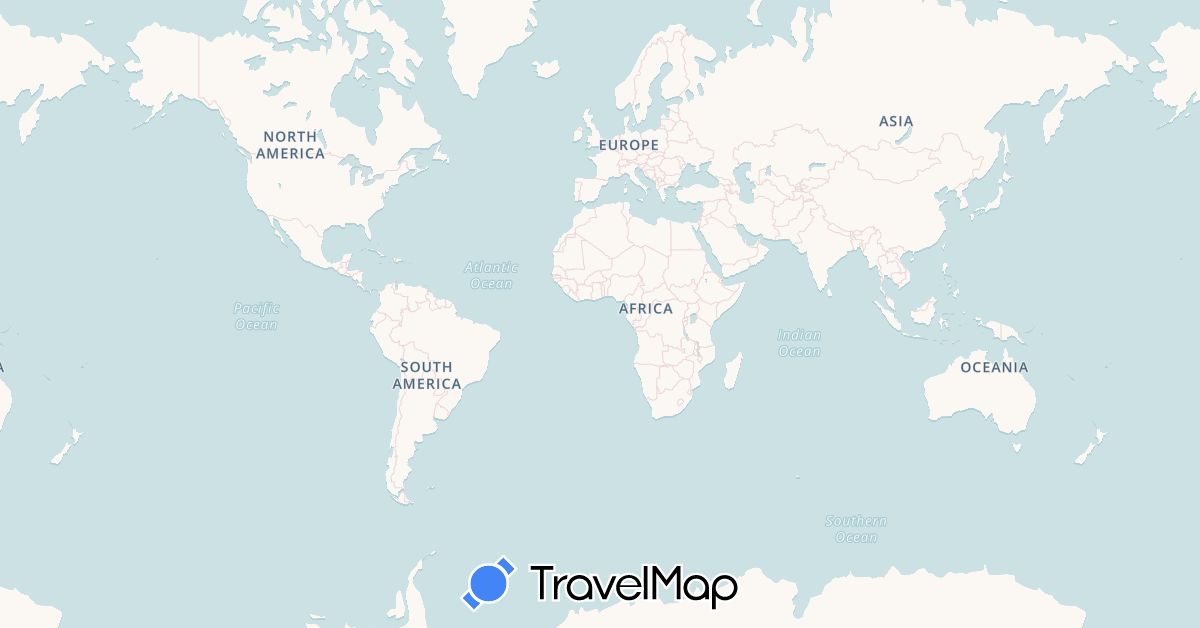 TravelMap itinerary: driving, cycling, train in Switzerland (Europe)